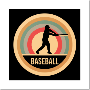 Retro Vintage Baseball Gift For Baseball Players Posters and Art